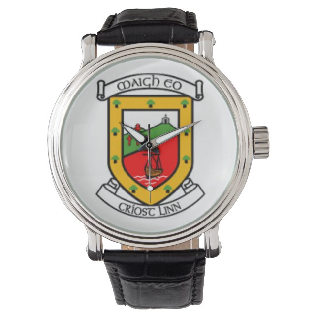 Personalised Irish County Men's Watches Co.Mayo. (Front)
