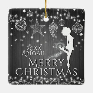 Personalised Irish Dance Merry Christmas Ceramic Ornament