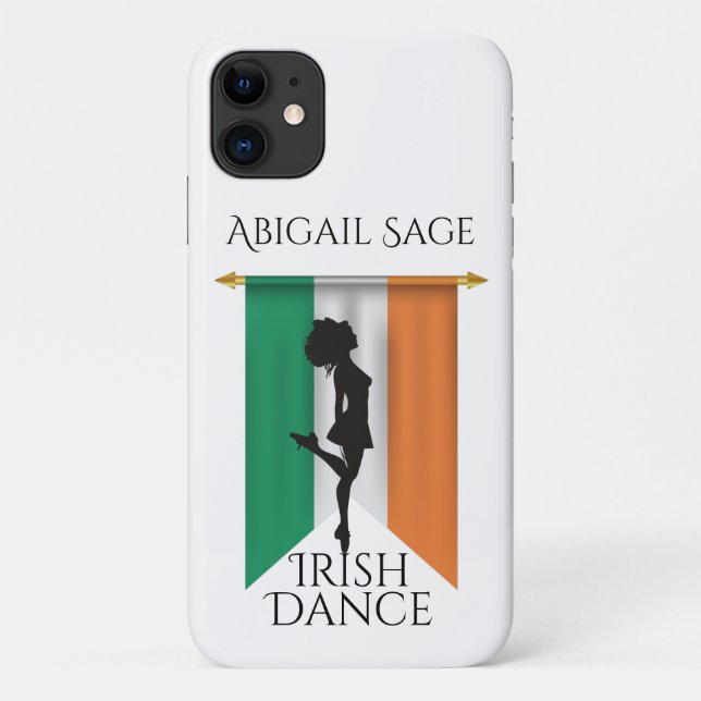 Personalised Irish Dancer - Flag of Ireland Dance  Case-Mate iPhone Case (Back)