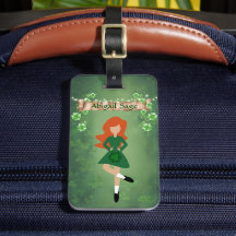 Personalised Irish Dancer with Red Hair Dance