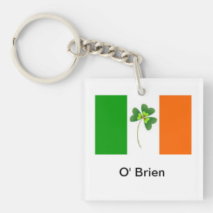 Personalised Irish Flag Keyring