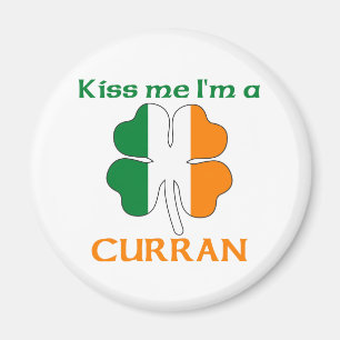 Personalised Irish Kiss Me I'm Curran Magnet