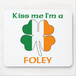 Personalised Irish Kiss Me I'm Foley Mouse Pad