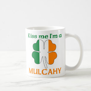 Personalised Irish Kiss Me I'm Mulcahy Coffee Mug