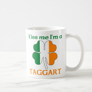 Personalised Irish Kiss Me I'm Taggart Coffee Mug