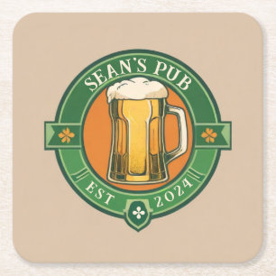 Personalised Irish Pub Coaster Customised Name
