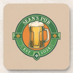 Personalised Irish Pub Coaster Customised Text