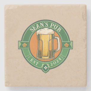 Personalised Irish Pub Coaster with Custom Name