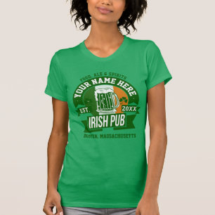 Personalised Irish Pub   Comical St Patrick's Day T-Shirt