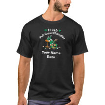 Personalised Irish Pub Crawl Champion T-Shirt