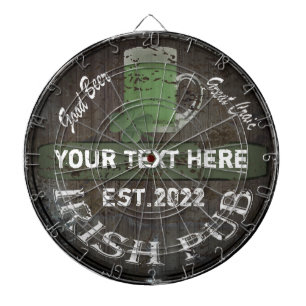 Personalised Irish pub sign Dartboard