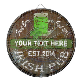 Personalised Irish pub sign Dartboard