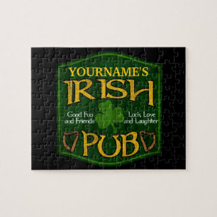 Personalised Irish Pub Sign Jigsaw Puzzle
