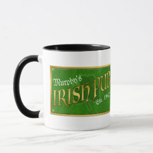 Personalised Irish Pub Sign Mug