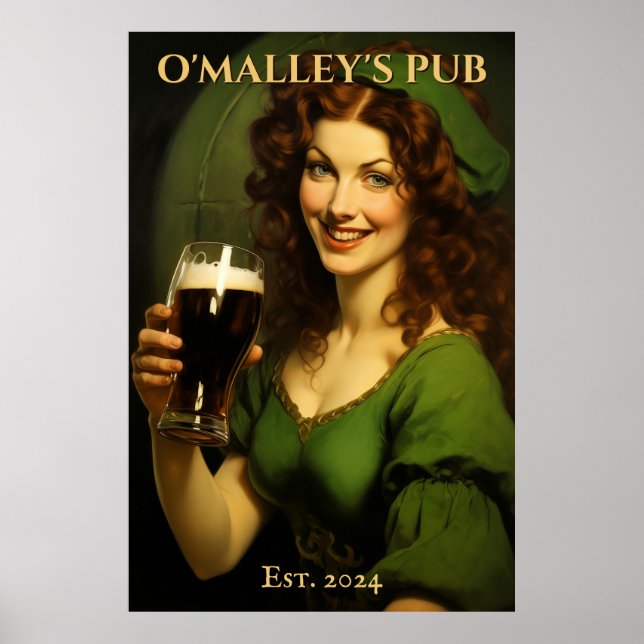 Personalised Irish Pub Sign | St. Patrick's Day (Front)