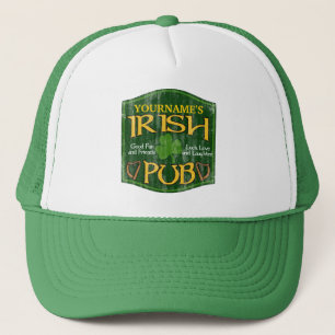 Personalised Irish Pub Sign Trucker Hat
