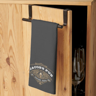 Personalised Irish Pub  Tea Towel