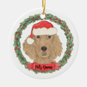 Personalised Irish Setter Ceramic Ornament