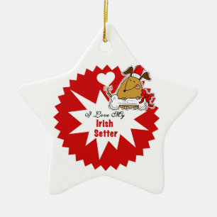 Personalised Irish Setter Keepsake Ornament