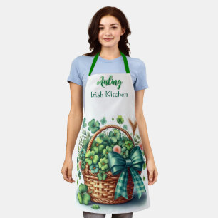 Personalised Irish Shamrocks  Apron
