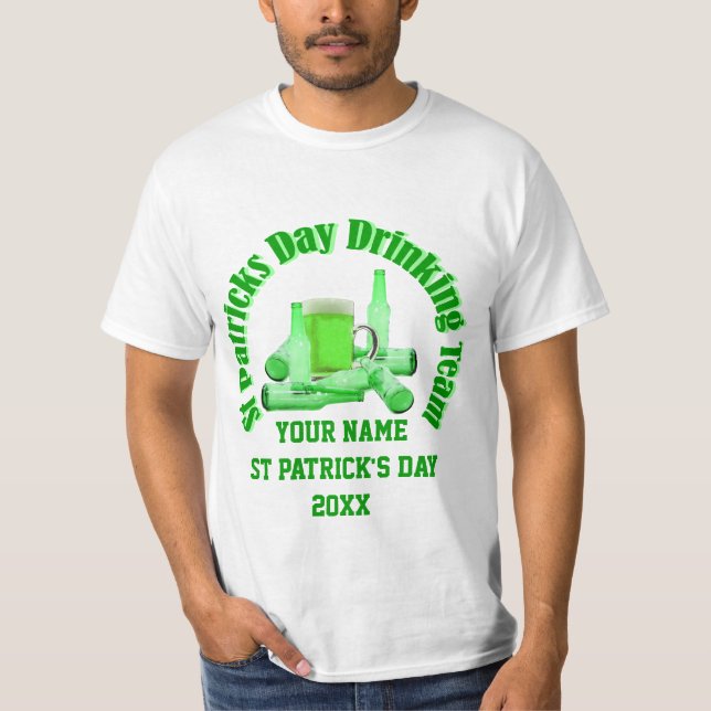 Personalised  Irish St Patrick's day T-Shirt (Front)