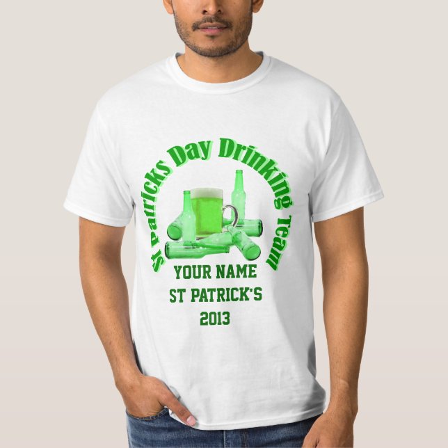 Personalised  Irish St Patrick's day T-Shirt (Front)