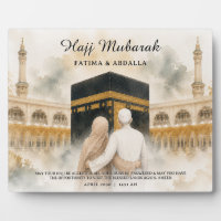 Personalised Islamic Couples Gift, Hajj Mubarak