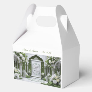 Personalised Islamic Wedding Favor Box. Favour Box