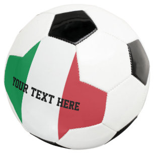 Personalised Italian flag soccer ball gift idea