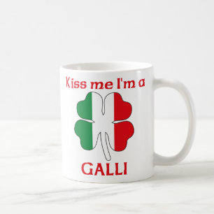 Personalised Italian Kiss Me I'm Galli Coffee Mug