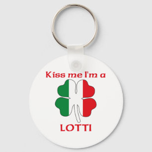 Personalised Italian Kiss Me I'm Lotti Key Ring