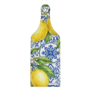 Personalised Italian Lemon Sicilian Tile Cutting Board
