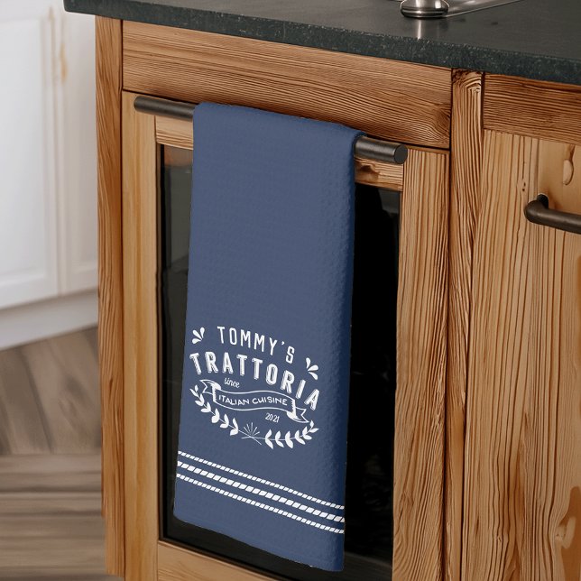 Personalised Italian Trattoria Tea Towel (Creator Uploaded)