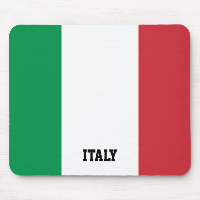 Personalised Italy Flag Mouse Pad (Front)