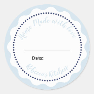 Personalised Jam Canning | Homemade  Mason Jar Classic Round Sticker