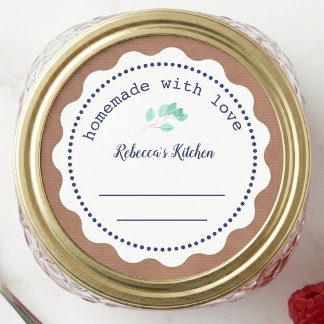 Personalised Jam Canning | Homemade with love Classic Round Sticker