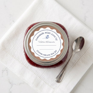 Personalised Jam Canning Homemade with love Classic Round Sticker