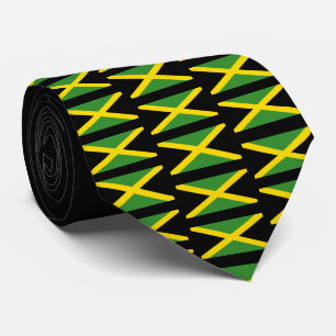Personalised JAMAICA FLAG Monogram Neck Tie