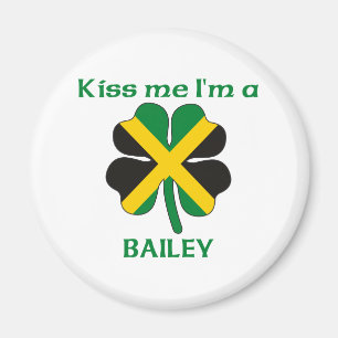 Personalised Jamaican Kiss Me I'm Bailey Magnet