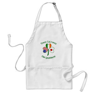 Personalised Japan Ireland USA Shamrock Standard Apron