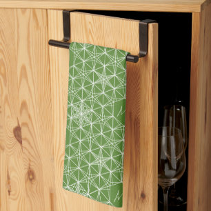 Personalised Japandi style Snowflake design Tea Towel