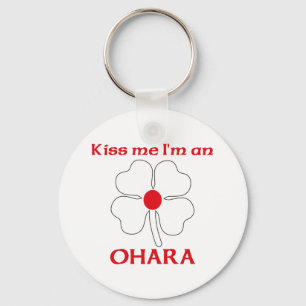 Personalised Japanese Kiss Me I'm Ohara Key Ring