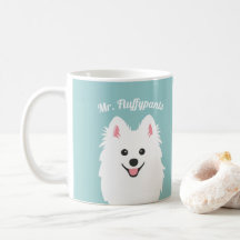 Personalised Japanese Spitz Dog / Samoyed Mug
