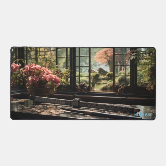 Personalised Japanese Workbench & Garden Desk Mat  (Front)