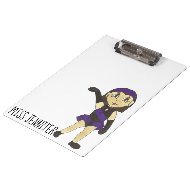 Personalised Jazz Dance Teacher Instructor Gift Clipboard (Angled)