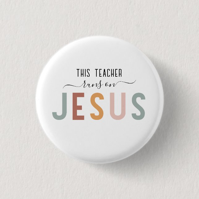 Personalised Jesus faith professions  3 Cm Round Badge (Front)