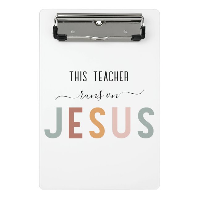 Personalised Jesus faith professions  Mini Clipboard (Front)