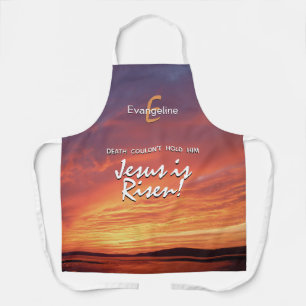 Personalised JESUS IS RISEN Easter Apron