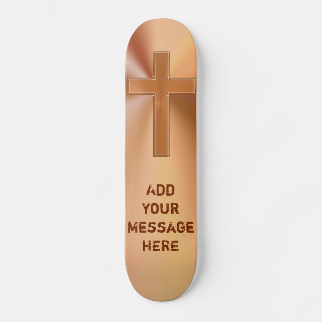 Personalised Jesus Skateboard Decks YOUR MESSAGE (Front)