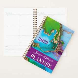 Personalised Jewel Tones Daily Planner
